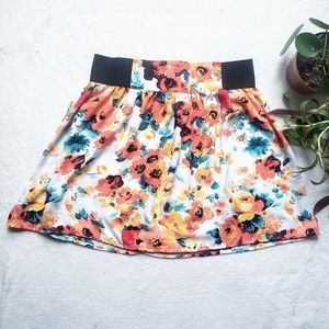 Floral Flare miniskirt